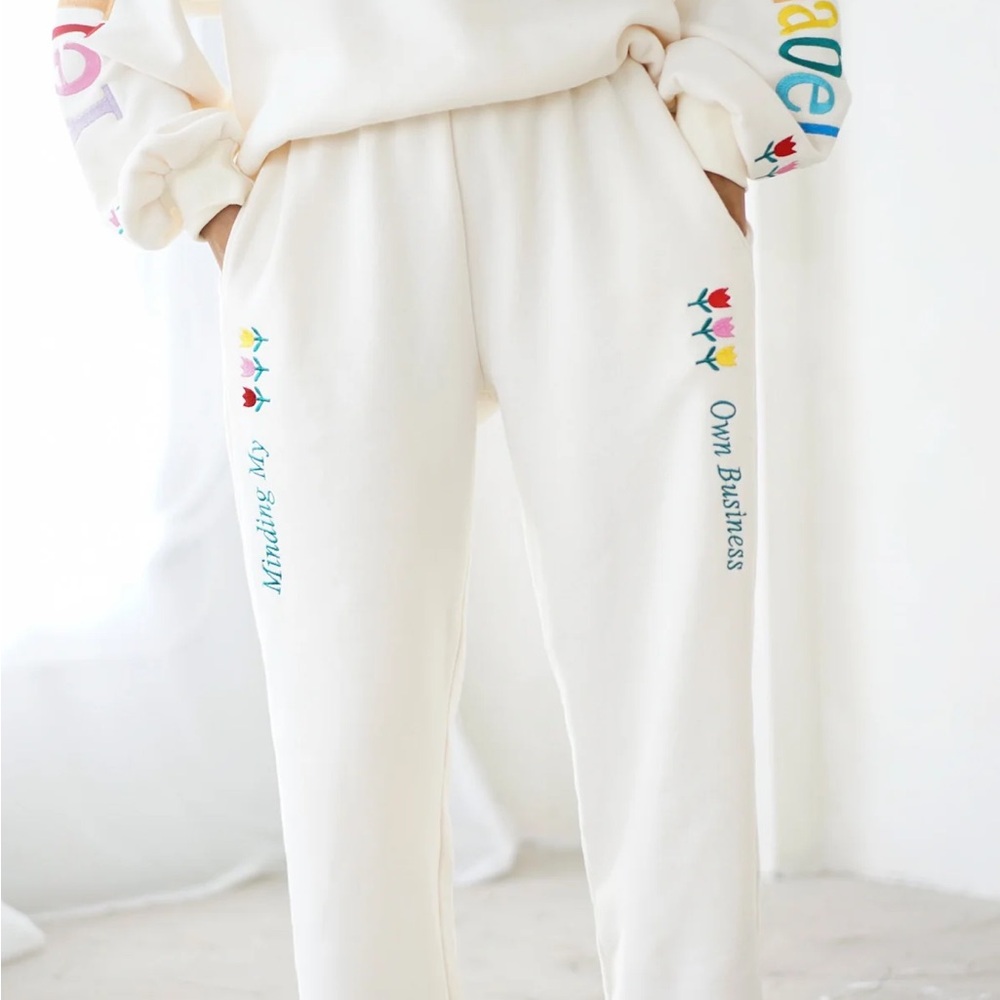 Yellow The Label Minding My Own Business Joggers